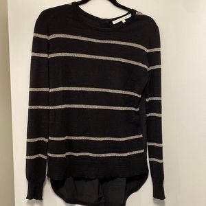 Veronica beard cotton lurex silk back knit size s